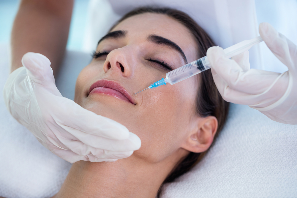 Woman,Receiving,Botox,Injection,At,Spa